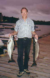 Captain Bill George of George'N Charters leaving from Midland Marina and fishing the waters of Georgian Bay for Salmon & Trout