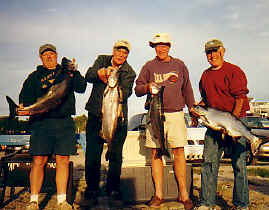 Trout and Salmon caught aboard George'N Charters on Georgian Bay!